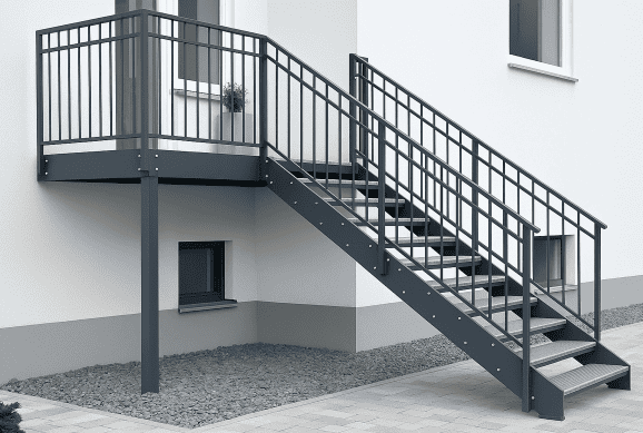 Metalltreppen für Auße mit montage aus polen