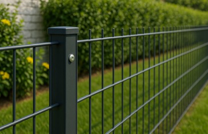 Doppelstabmattenzaeune aus polen mit montage - polendeals.de