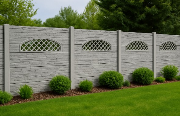 betonzaeune mit montage aus polen.- polendeals.de