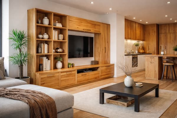 Möbel nach Maß aus Polen – handgefertigte Holzmöbel im modernen Wohninterieur – polendeals.de